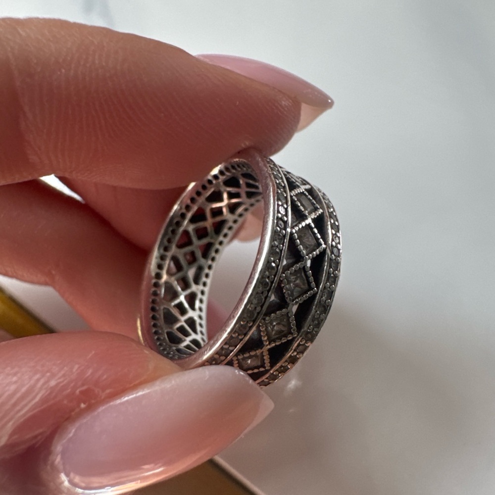 Pandora Silver Intricate Pattern Ring